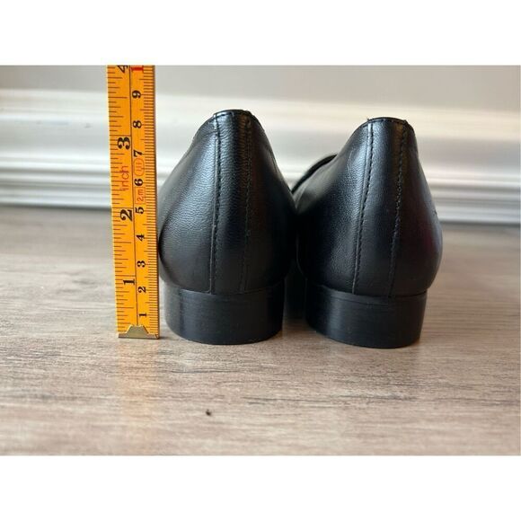 Pure Navy Pointy Toe Loafers Snake Pattern size 38 / 7.5 Black made in Spain - Picture 3 of 8